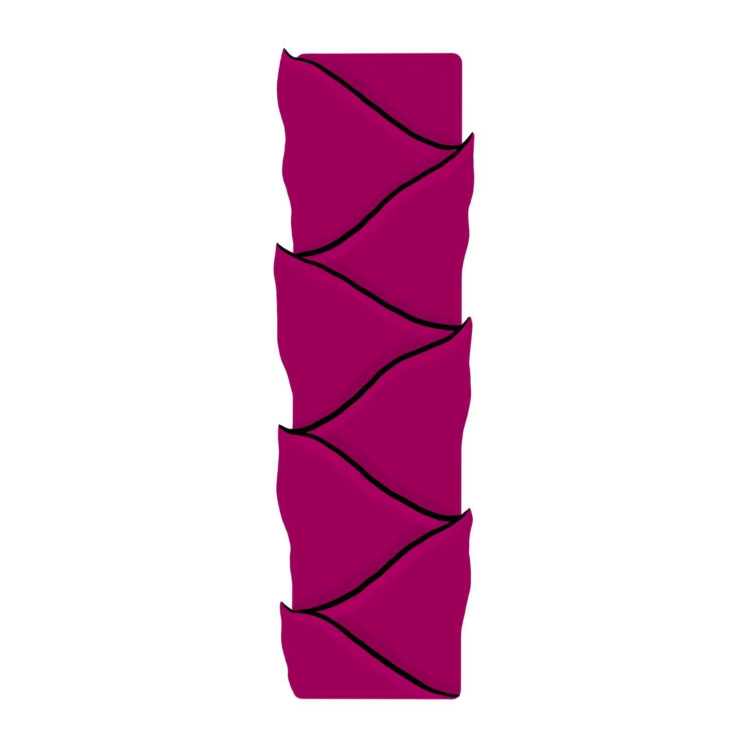 graphic of medium porosity hair strand