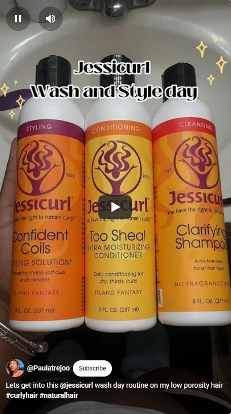 Click here to watch - Paulatrejo - Jessicurl Wash and Style Day