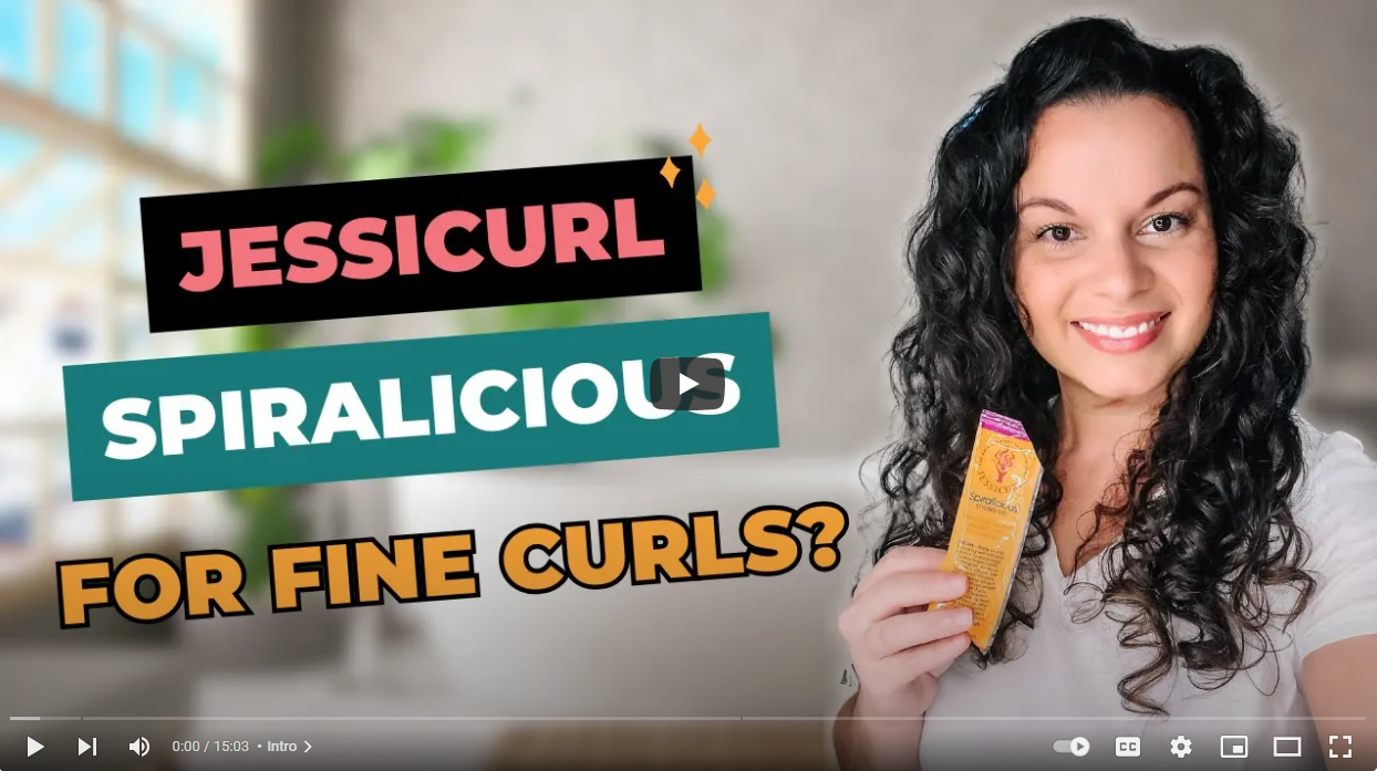 Click to Watch - The Holistic Enchilada - Jessicurl Spiralicious Review & Routine on Fine Curly Hair