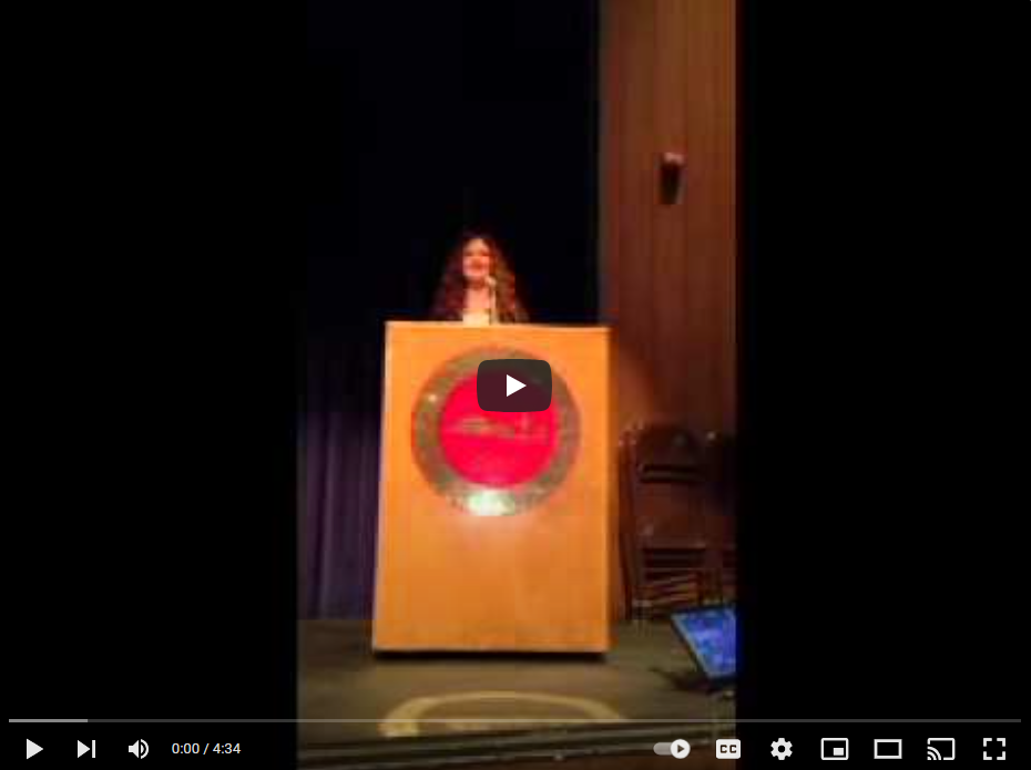 Click to Watch - North Coast Youth Summit Keynote Address - Jessica McGuinty